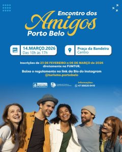 Inscrições para o Encontro de Amigos de Porto Belo continuam abertas 1 amigosamigos